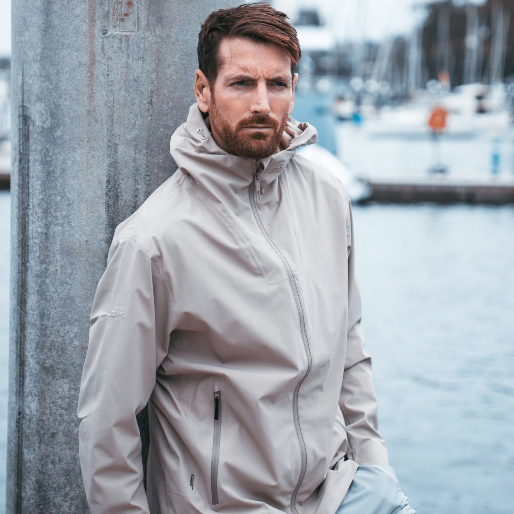 2026 Zhik Mens INS300 Sailing Jacket JKT-0300-M - Stone